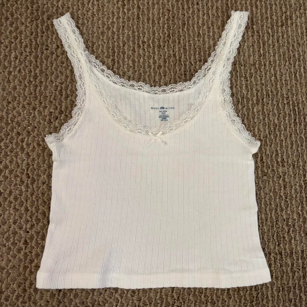Brandy Melville Women's White Vest